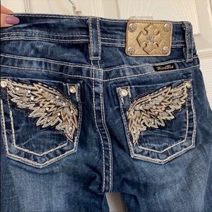 Wings on pocket Miss Me Jeans